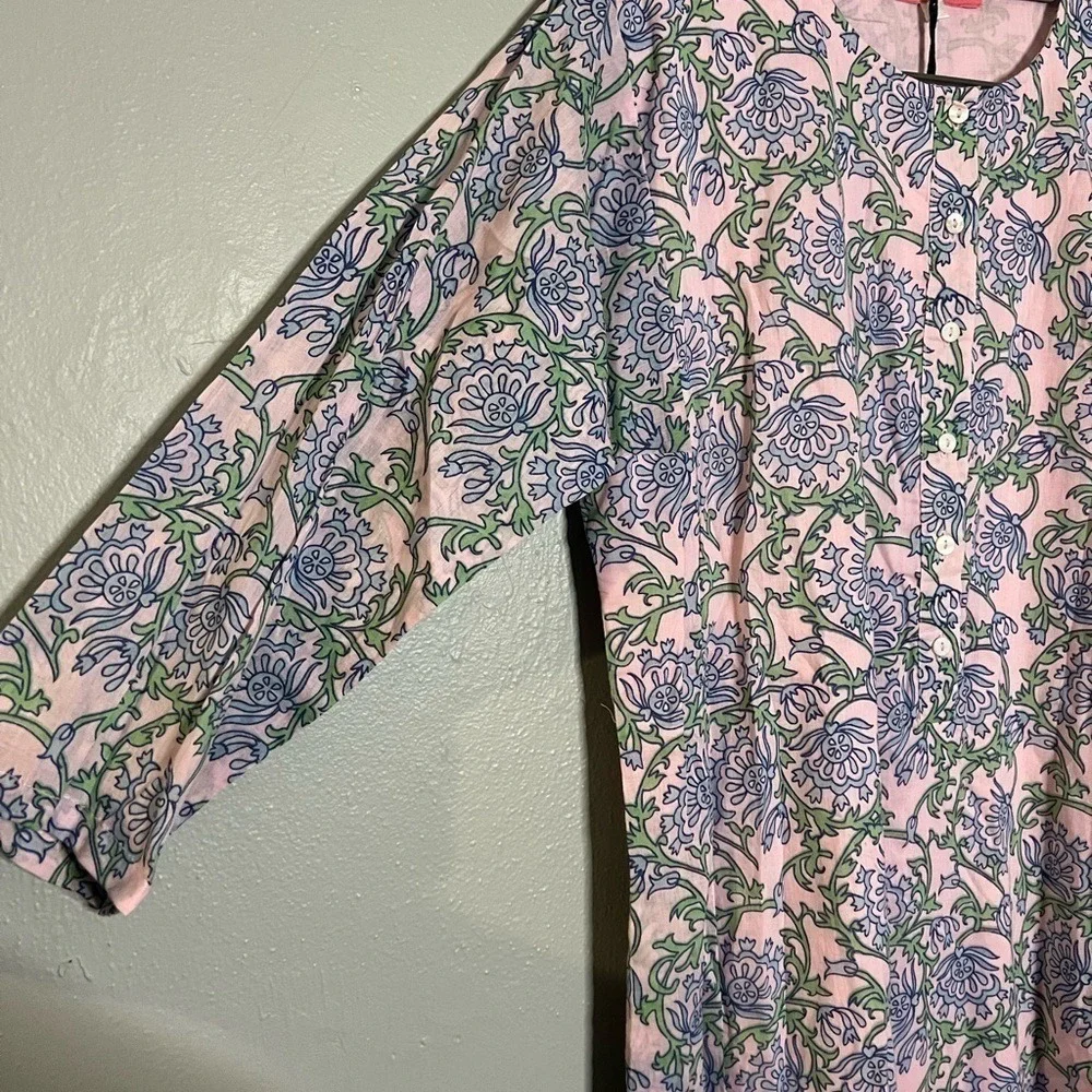 NWT Juliet‎ Dunn London pink dress Preppy Girl Palm Beach dress